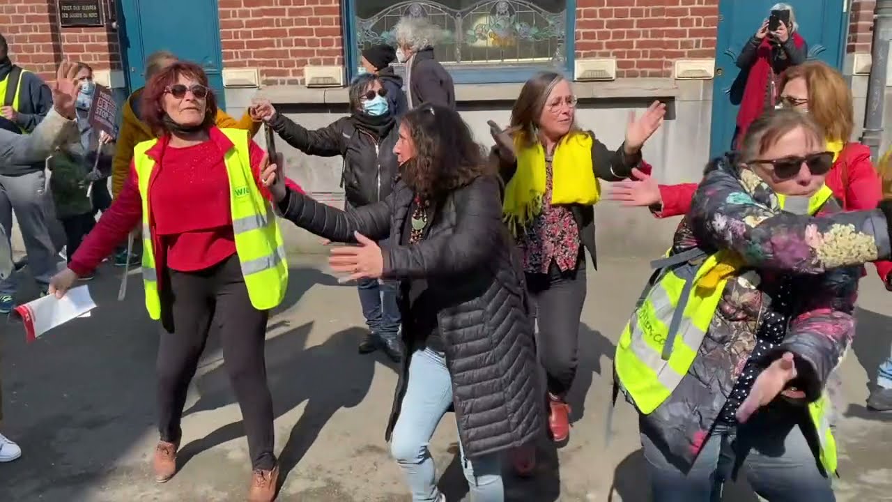 Flashmob HK danser Encore 1er Mai Acte 129 Gilets Jaunes Lille 