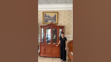 Quốc dân| Lên kệ mẫu tủ rượu Tân cổ điển đơn giản và tinh tế #noithatcaocap #shorts