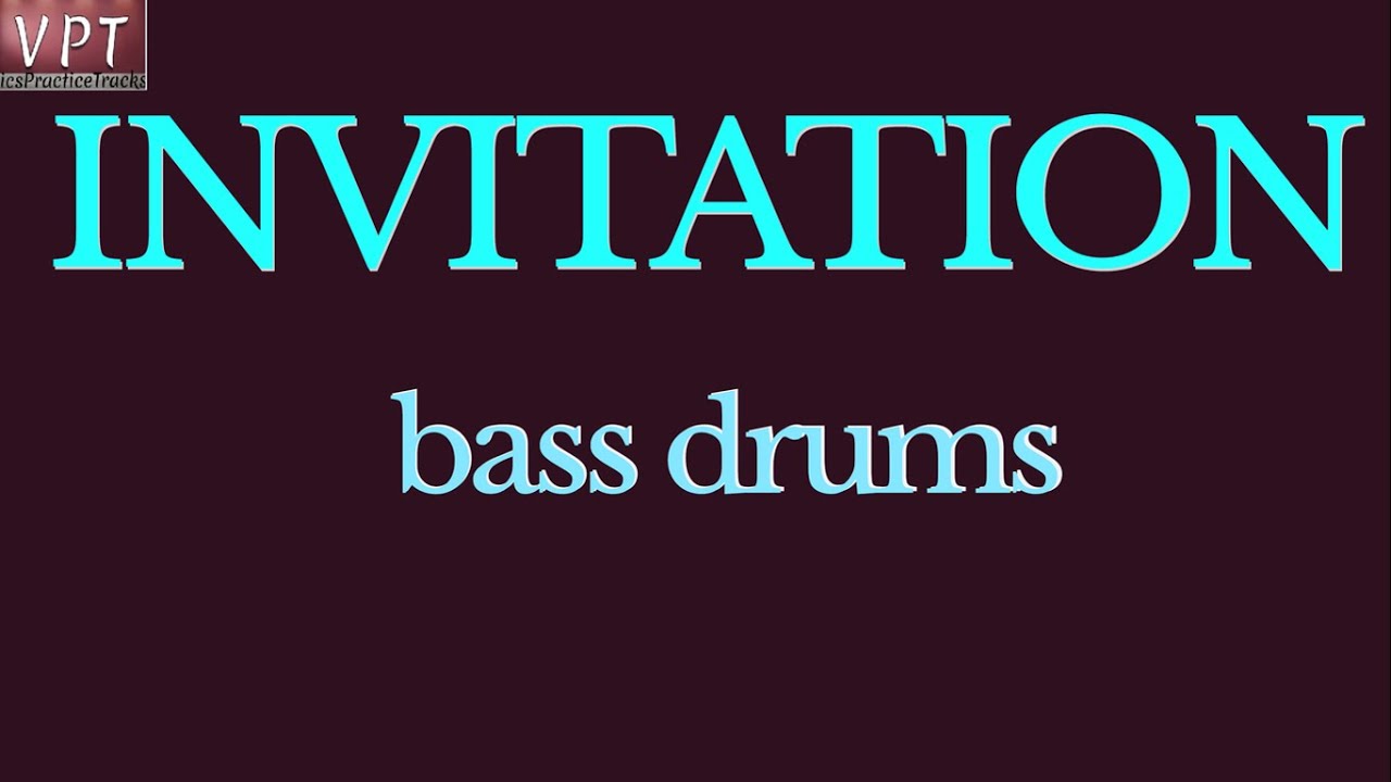 Invitation, backing track, play along, bass, drums,, key of C minor