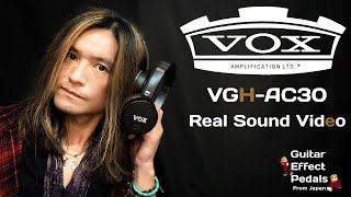 VOX VHG-AC30 Guitar Amplifier Headphones / real sound video