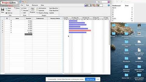 How to create GANTT Chart and Critical Path in Project Libre