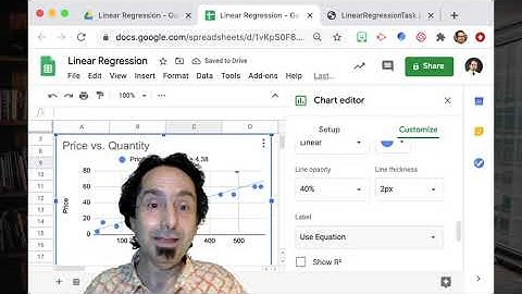 Linear Regression with a Spreadsheet