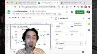 Linear Regression with a Spreadsheet