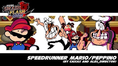 SSF2 Mods Showcase: Speedrunner Mario//Peppino (by CaixaX and Haven)
