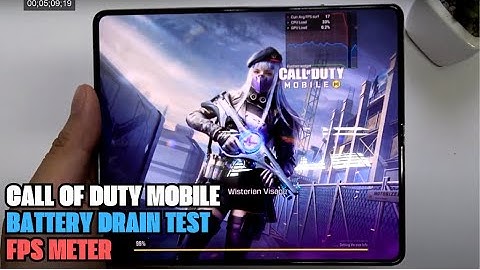 Samsung Galaxy Z Fold 5 test game Call of Duty Mobile CODM