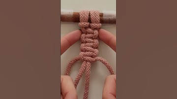 MACRAME SQUARE KNOT #shorts #crafts #macrame #squareknot