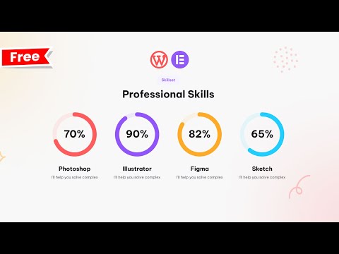 How to Create Circle Progress Bar Using Elementor | Free Elementor Progress Bar Tutorial