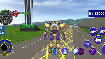Shark Robot Car Game - Tornado Robot Bike Games 3D - Android Gameplay Part 7