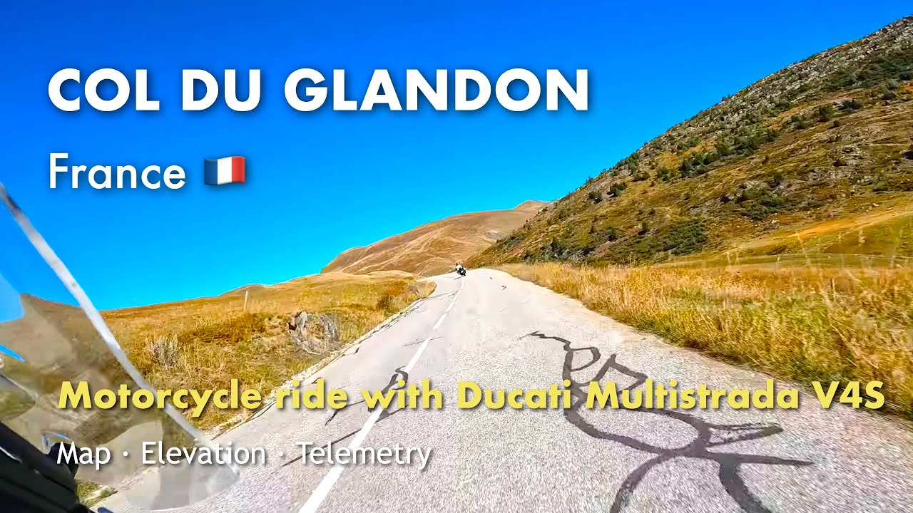 🇫🇷 France – Climbing Col du Glandon via D526 from Allemond | Ducati Multistrada V4S