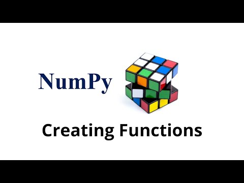 Numpy Creating Functions  - Tamil | Numpy Python Library Full Course