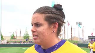 LSU Pitcher, Allie Walljasper, Discusses Pitching in Loss over Texas A&M