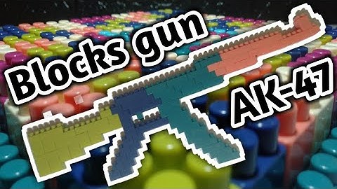How to make an AK-47 toy gun with building blocks - Building blocks gun