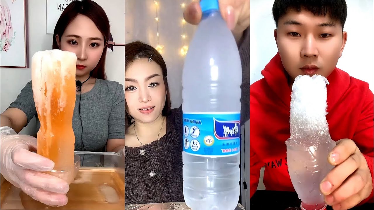 ASMR WATER BOTTLE ICE / SLUSH ICE / WHITE ICE / COLA ICE