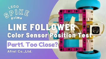 LEGO SPIKE Prime【Part 1:Too close？】Best Sensor Position for Line Tracing?