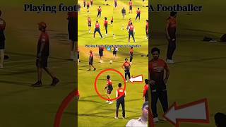 RCB team playing football Virat Kohli skills 😱 #respect #cr7 #shorts
