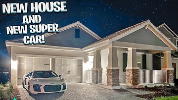 TAKING MY NEW AUDI R8 TO MY NEW HOUSE FOR THE FIRST TIME ! ( HOUSE TOUR ) | BRAAP VLOGS