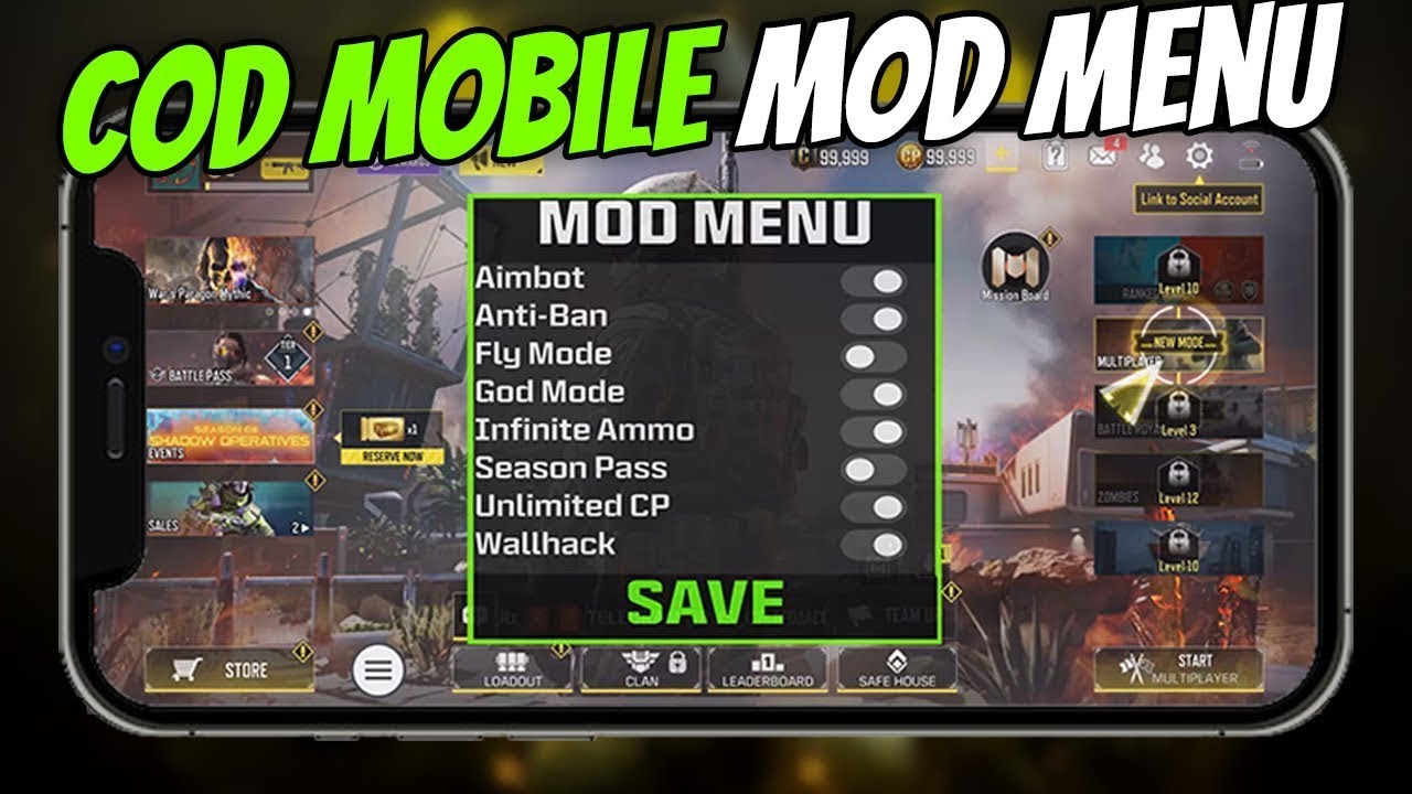 COD Mobile HACK/MOD Get Mod Menu with Unlimited Points & MORE! iOS ...