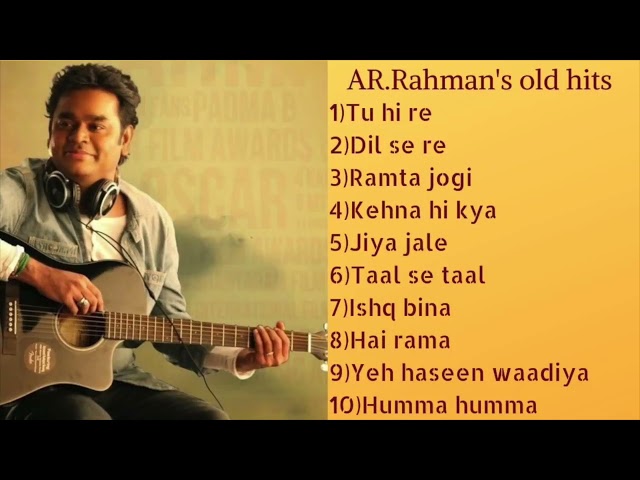 Best jukebox | AR.Rahman's hits |Superhit Bollywood Songs Collection | Audio Jukebox class=