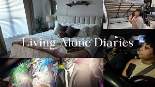 Living Alone Diaries EP 2: New Bed Setup, Apartment Decor & Dining Out