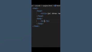 #jaishreeram html vs code