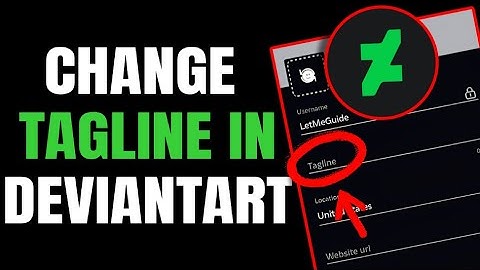 Hoe je de slogan in je DeviantArt-account kunt wijzigen - Maak een nieuwe slogan in DeviantArt (A...