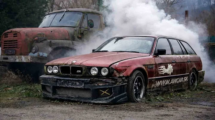 ABANDONED BMW E34 525i STARTS After 10 Years | Legendary Inline-6 Sound