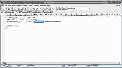 jQuery Tutorial - 177 - Loading content with AJAX and fade effect