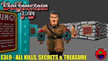 Wolfenstein 3D (ECWolf) - E3L9 Boss Floor - 100% No Commentary