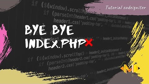 Hapus Index.php di Codeigniter