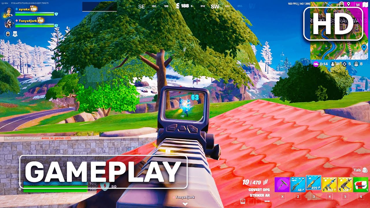 Fortnite Gameplay (No Commentary) - YouTube