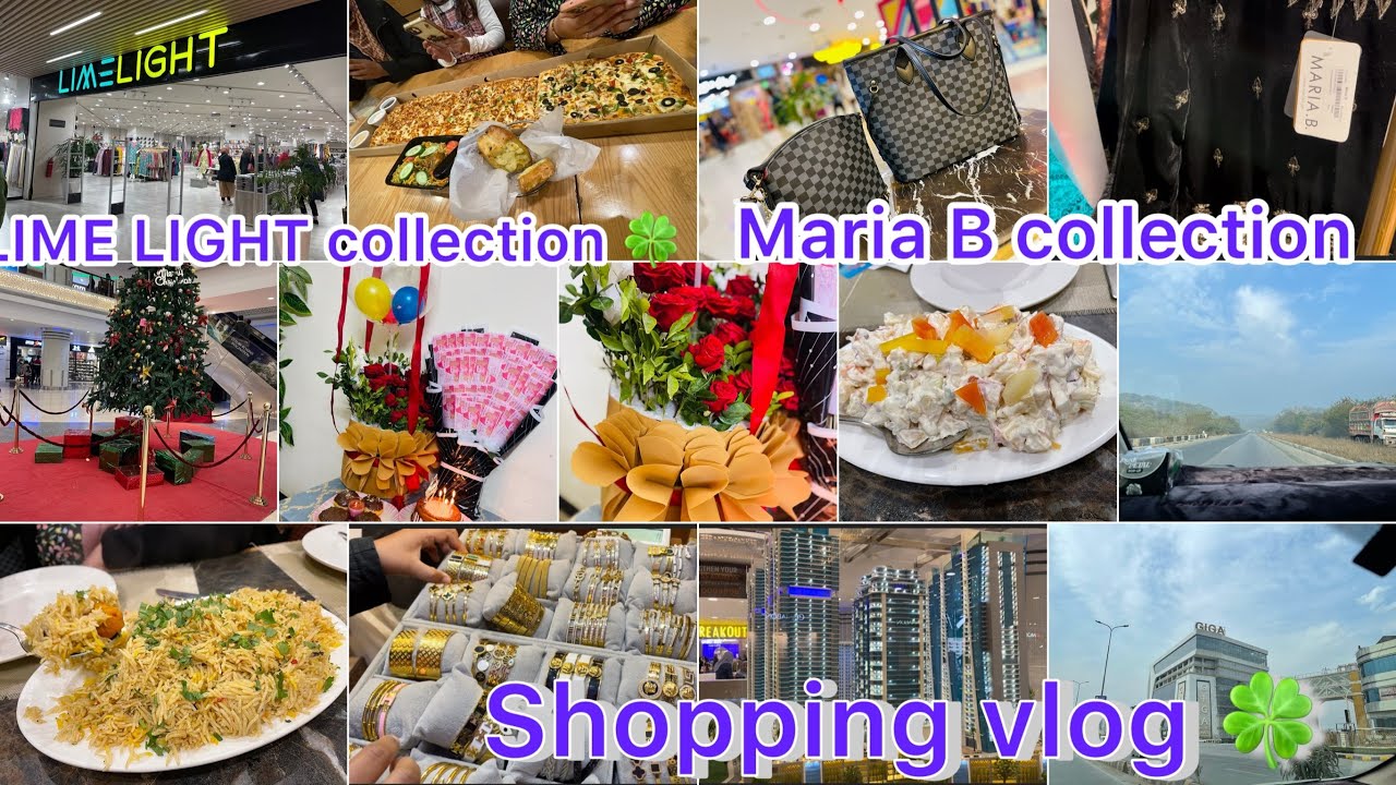 Birthday vlog// MARIA B & LIME LIGHT COLLECTION//shopping Day with sister
