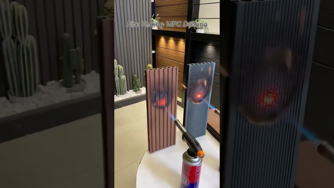 "WPC Decking Fire Test – Dekho Kaise Yeh Fireproof Hero Ban Gaya!🧿 