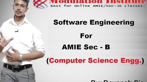 Software Engineering Lecture For AMIE SEC B | Modulation Institute |9015781999