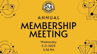 OLA Annual Membership Meeting 2025