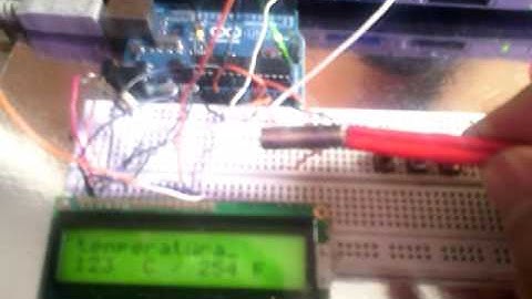 read temperature arduino + thermistor + LCD 1602A