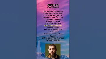 Thumbnail of Post Malone - Circles (Lyrics) #shorts