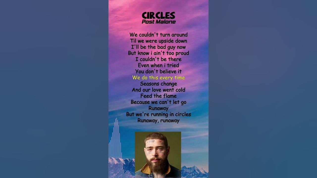 Post Malone - Circles (Lyrics) #shorts