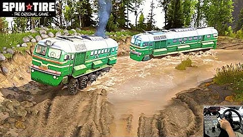 LOCOMOTIVE M62 Winch Tow | Logging Trails Offroading | Epi # 315 | Spintires 2022 Simulator Gaming