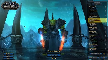 WOW SHOWCASE ALL OF MY CHARACTERS BFA 8.2.5