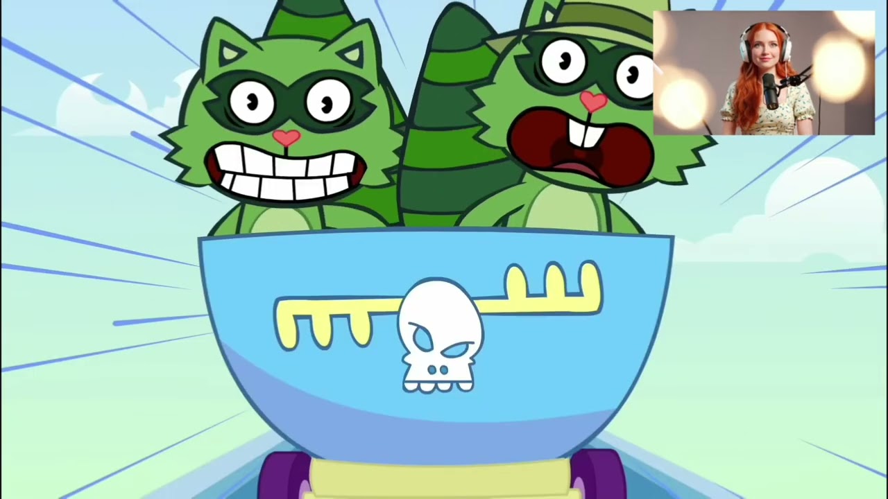 Wild Roller Coaster Ride with Blue Moose & Skull Car! 