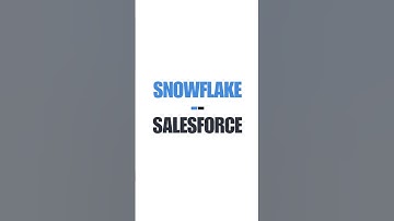 What is Salesforce Vs Snowflake Softwares - Think Infinite