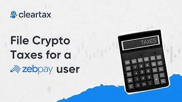 How to file Crypto Taxes for a Zebpay User on ClearTax||Tax on Crypto Income