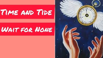 Time And Tide Wait for None Inspirational Time Quotes Status