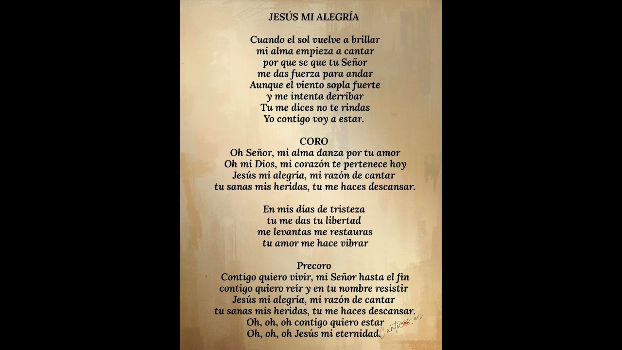 Jesús mi alegría (música andina letra) 
