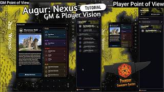 How visibility works in Augur Nexus a Foundry VTT Free module