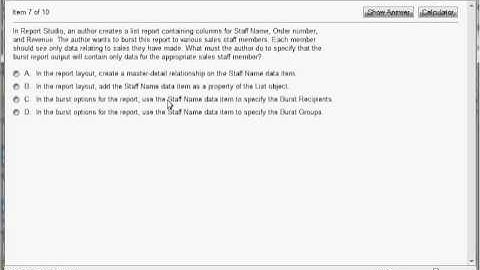 COG-612 IBM Cognos 10 BI Author
