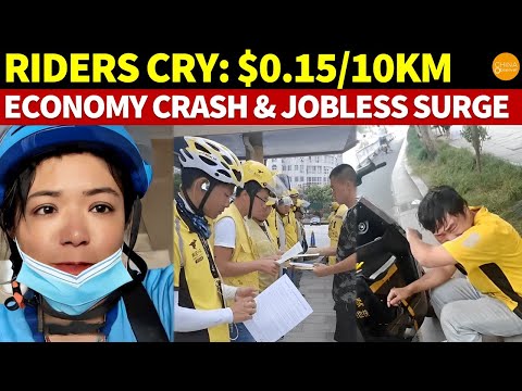 Delivery Riders in Tears: Only $0.15 for 10KM!Economy Crash:Millions Jobless,Rush Into Delivery Jobs