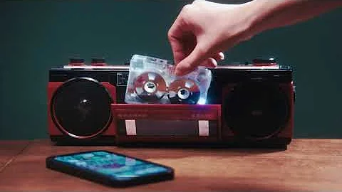 Cassette player combo also serves as Bluetooth speaker