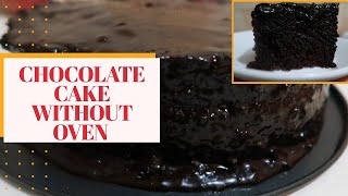 Chocolate cake without oven | simple moist recipe