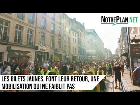 Les gilets jaunes, font leur retour à Nancy, une mobilisation qui ne faiblit pas